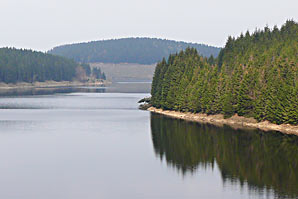 Menschenleer, der Eckerstausee