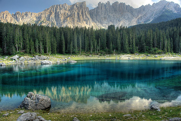 Karrersee mit Latemar