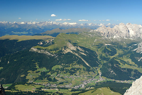 Alpenhauptkamm vom Plattkofel