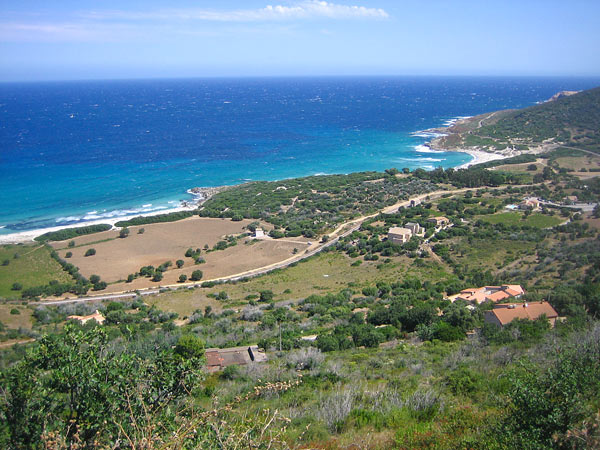 Aussicht auf dem Weg nach Corbara