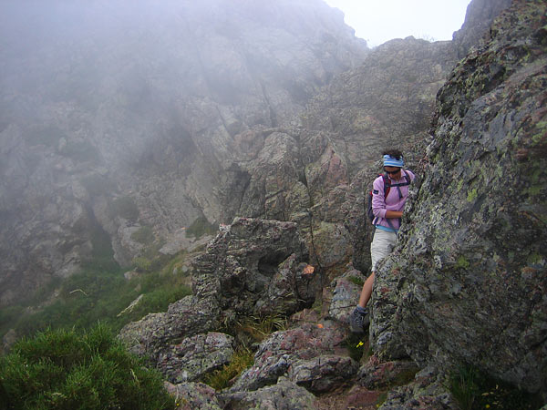 Nebel am Gipfel des Monte Tolu