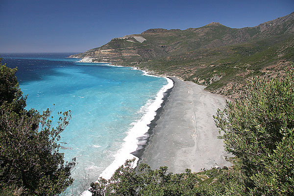 Der Strand von Nonza - leider nicht zum Baden geeignet