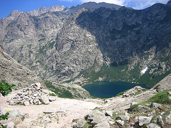 Melosee vom Capitellosee aus gesehen