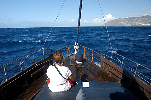 Funchal vom Meer aus gesehen